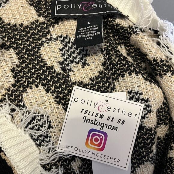 Polly & Esther Destructed Sweater - Picture 8 of 12